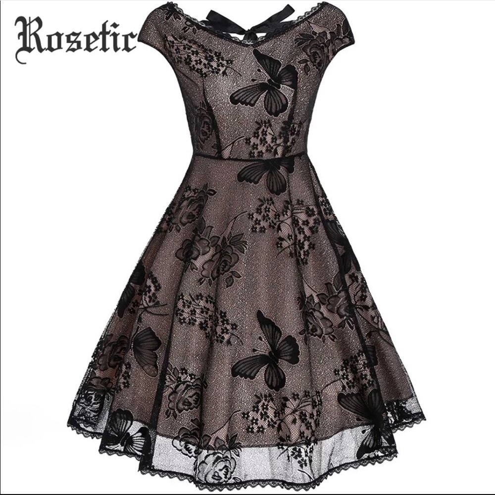 Gothic pin up style dress
